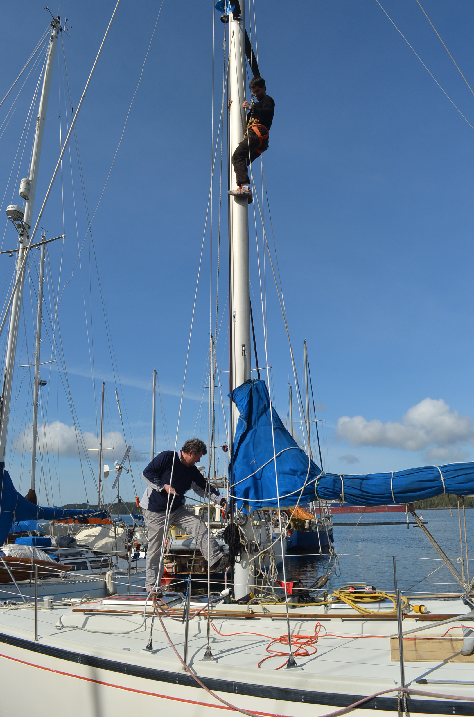 Mast steps | Installation